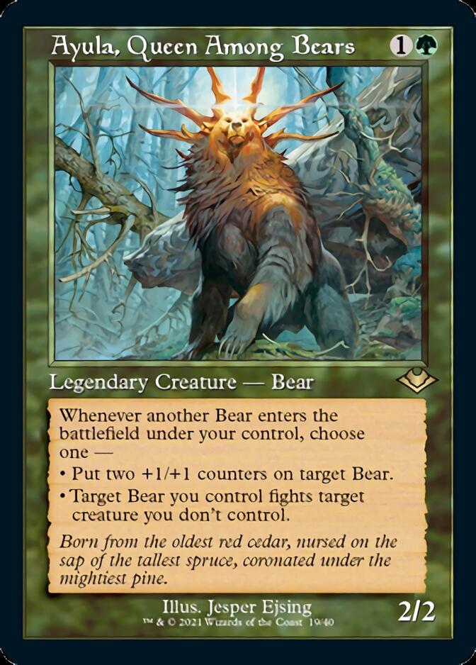 Ayula, Queen Among Bears (Retro Foil Etched) [Modern Horizons 2] | North Valley Games