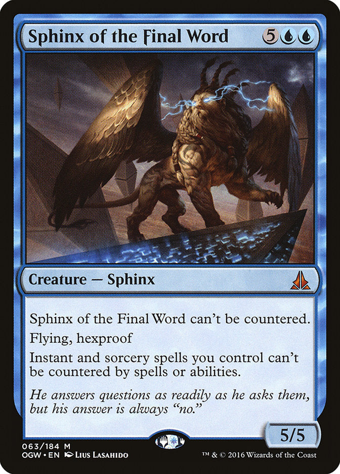 Sphinx of the Final Word [Oath of the Gatewatch] | North Valley Games