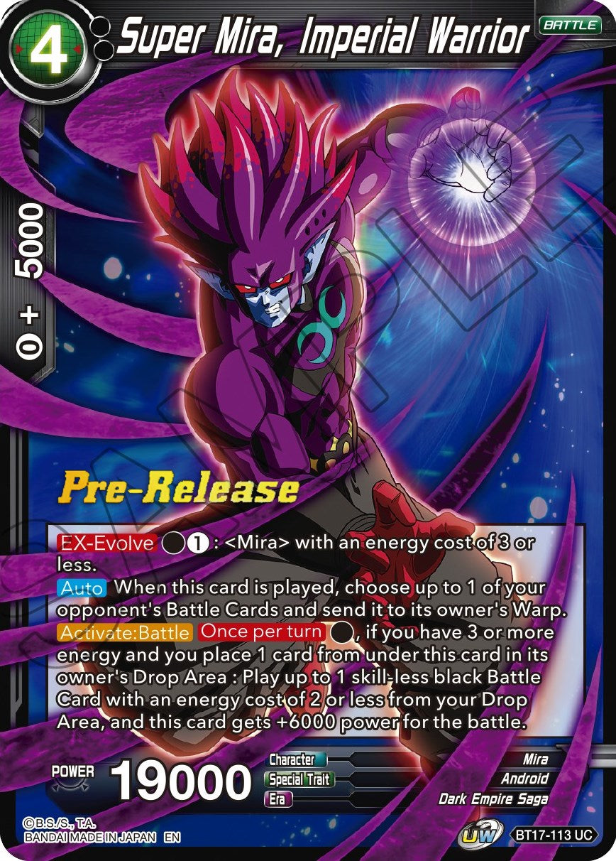 Super Mira, Imperial Warrior (BT17-113) [Ultimate Squad Prerelease Promos] | North Valley Games
