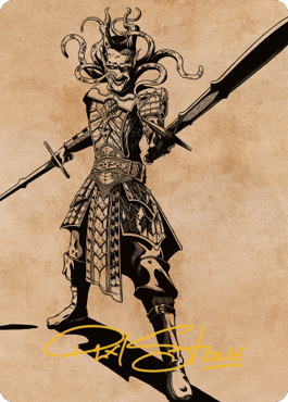 Zevlor, Elturel Exile Art Card (78) (Gold-Stamped Signature) [Commander Legends: Battle for Baldur's Gate Art Series] | North Valley Games