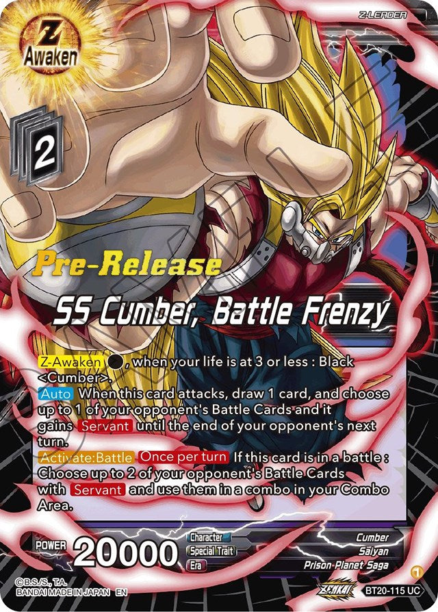 SS Cumber, Battle Frenzy (BT20-115) [Power Absorbed Prerelease Promos] | North Valley Games