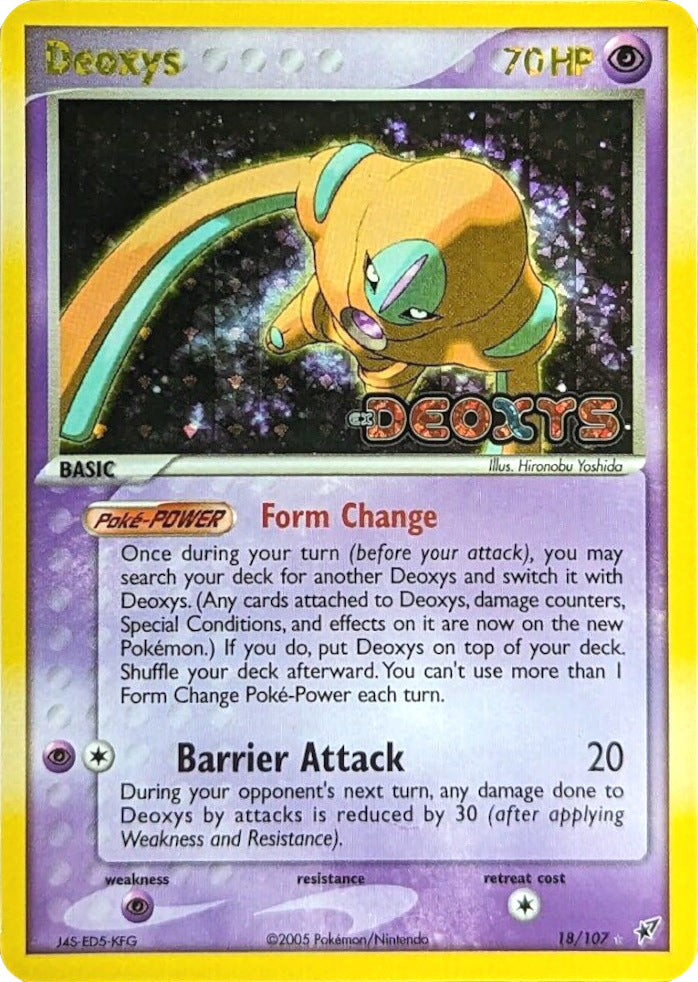 Deoxys (18/107) (Stamped) [EX: Deoxys] | North Valley Games