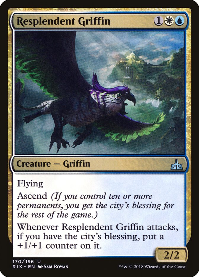Resplendent Griffin [Rivals of Ixalan] | North Valley Games