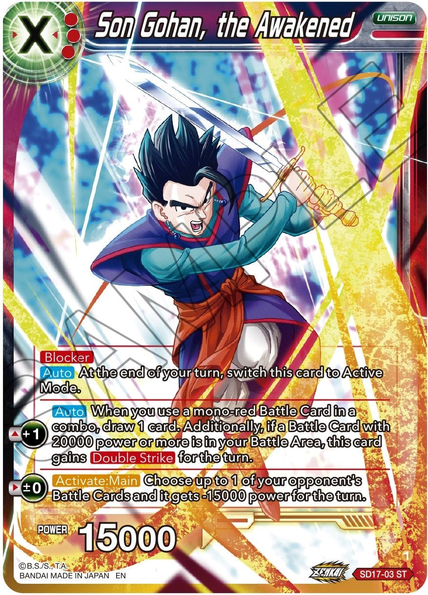 Son Gohan, the Awakened (SD17-03) [Dawn of the Z-Legends] | North Valley Games