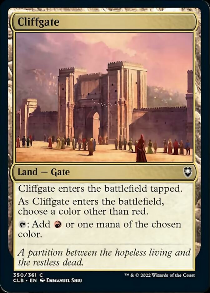 Cliffgate [Commander Legends: Battle for Baldur's Gate] | North Valley Games