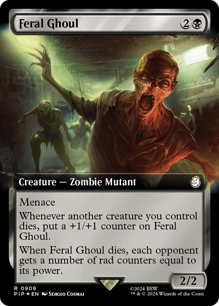 Feral Ghoul (Extended Art) (Surge Foil) [Fallout] | North Valley Games