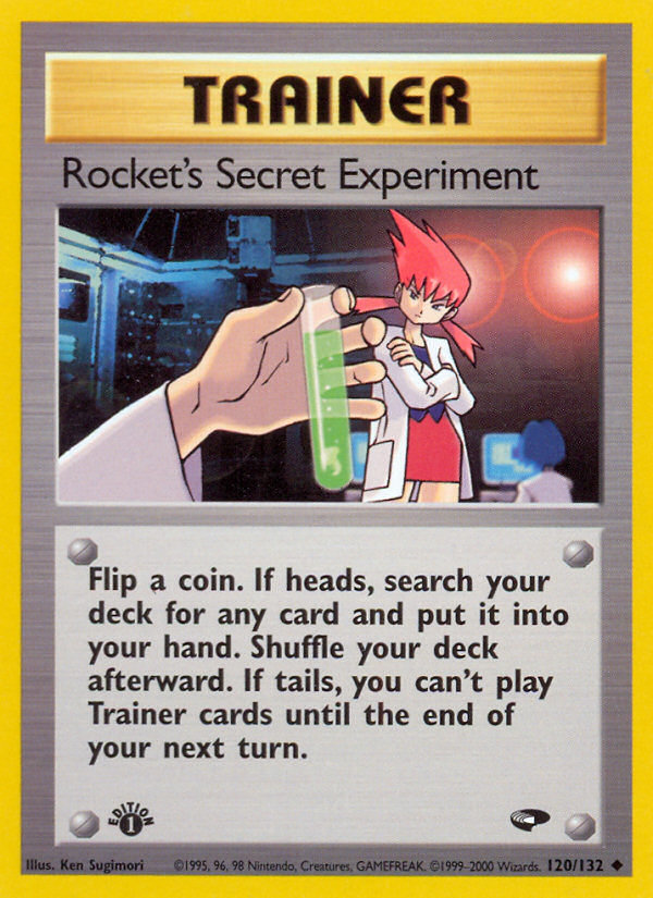 Rocket's Secret Experiment (120/132) [Gym Challenge 1st Edition] | North Valley Games