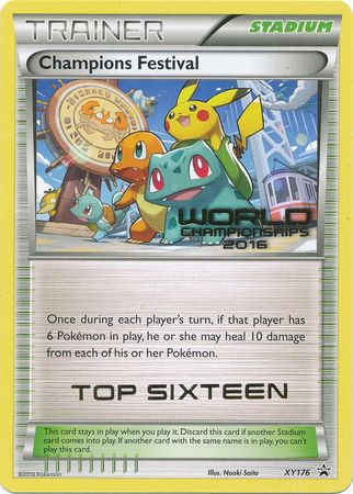 Champions Festival 2016 Top Sixteen (XY176) [XY: Black Star Promos] | North Valley Games