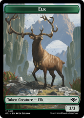 Treasure // Elk Double-Sided Token [Outlaws of Thunder Junction Tokens] | North Valley Games
