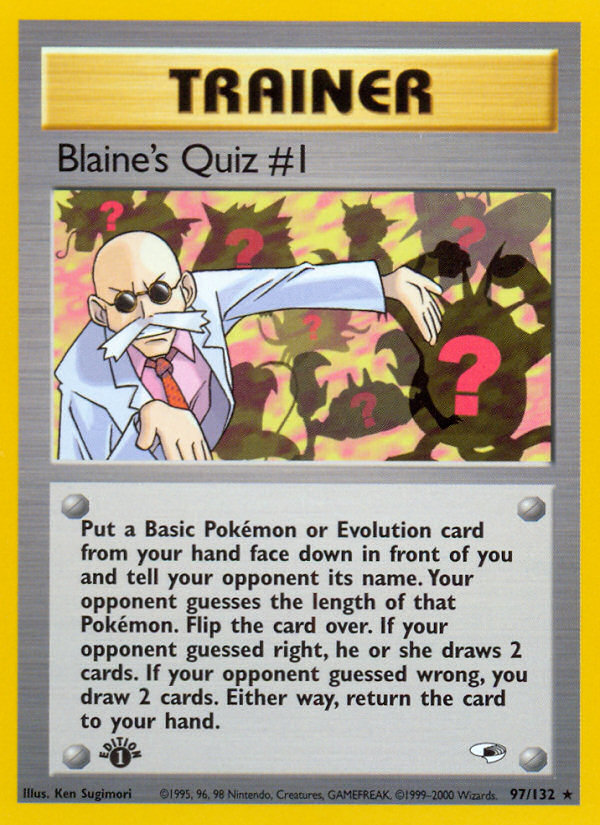 Blaine's Quiz #1 (97/132) [Gym Heroes 1st Edition] | North Valley Games