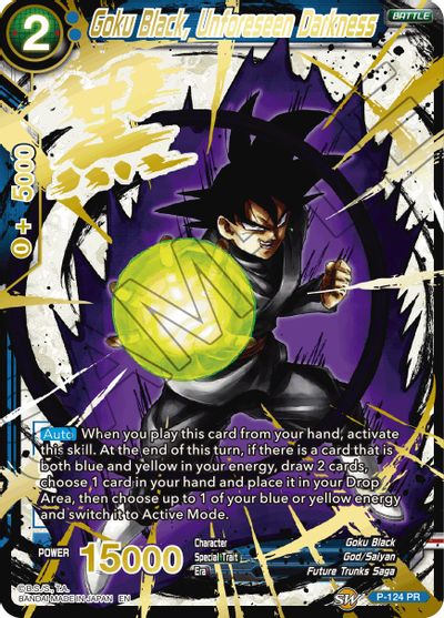 Goku Black, Unforeseen Darkness (Alternate Art) (P-124) [Special Anniversary Set 2021] | North Valley Games