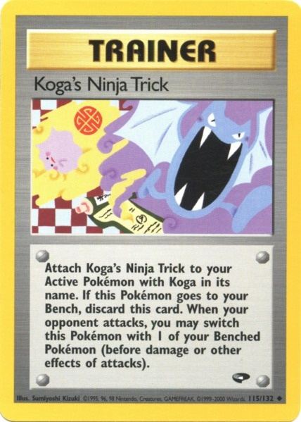 Koga's Ninja Trick (115/132) [Gym Challenge Unlimited] | North Valley Games