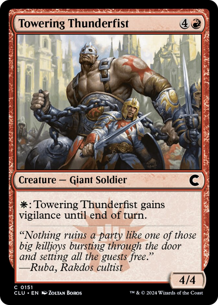Towering Thunderfist [Ravnica: Clue Edition] | North Valley Games