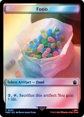 Alien Angel // Food (0057) Double-Sided Token (Surge Foil) [Doctor Who Tokens] | North Valley Games