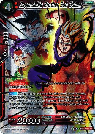 Dependable Brother Son Gohan (SPR) (BT7-006) [Assault of the Saiyans] | North Valley Games