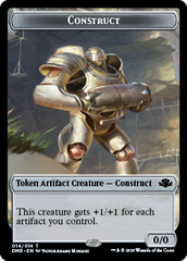 Goblin // Construct Double-Sided Token [Dominaria Remastered Tokens] | North Valley Games