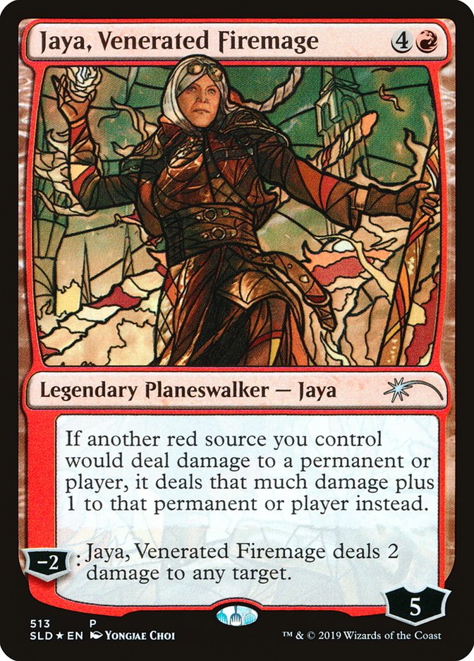 Jaya, Venerated Firemage (Stained Glass) [Secret Lair Drop Promos] | North Valley Games