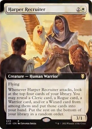 Harper Recruiter (Extended Art) [Commander Legends: Battle for Baldur's Gate] | North Valley Games