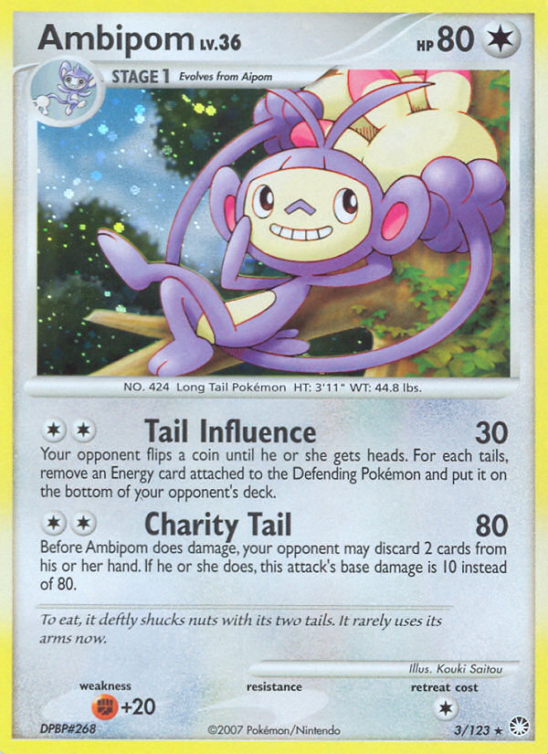 Ambipom (3/123) [Diamond & Pearl: Mysterious Treasures] | North Valley Games