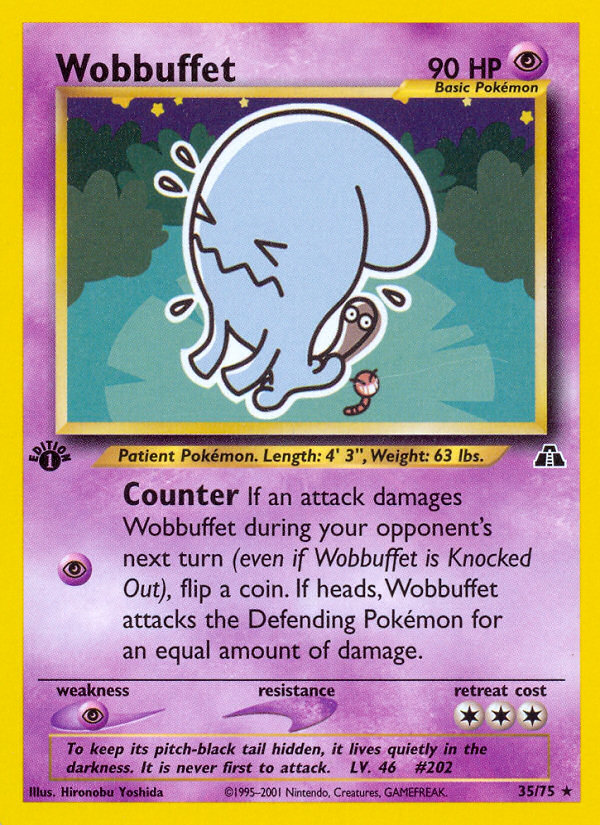 Wobbuffet (35/75) [Neo Discovery 1st Edition] | North Valley Games