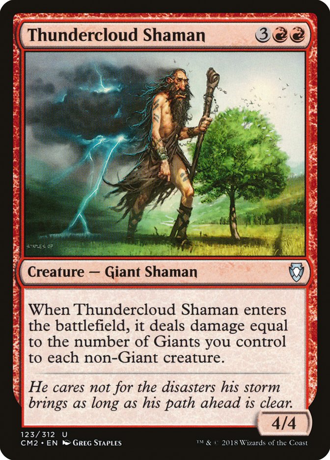 Thundercloud Shaman [Commander Anthology Volume II] | North Valley Games