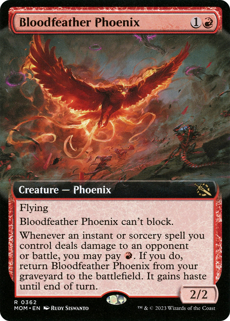 Bloodfeather Phoenix (Extended Art) [March of the Machine] | North Valley Games