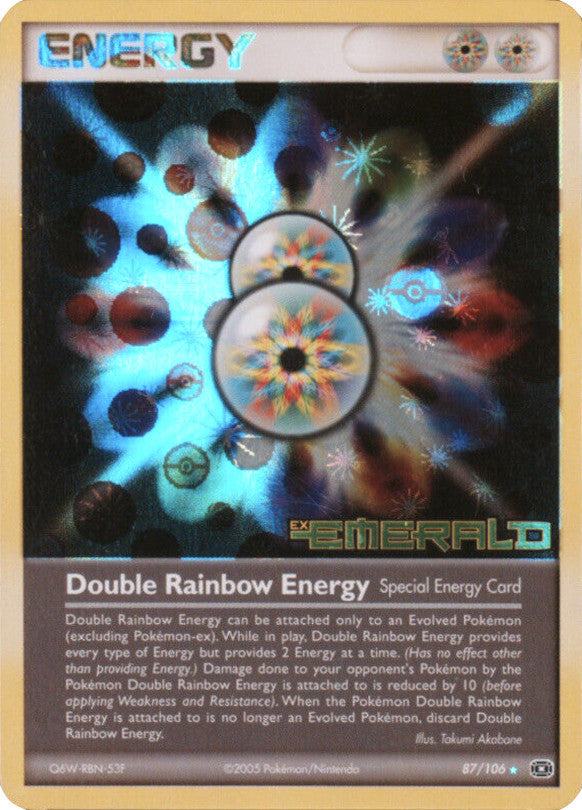 Double Rainbow Energy (87/106) (Stamped) [EX: Emerald] | North Valley Games