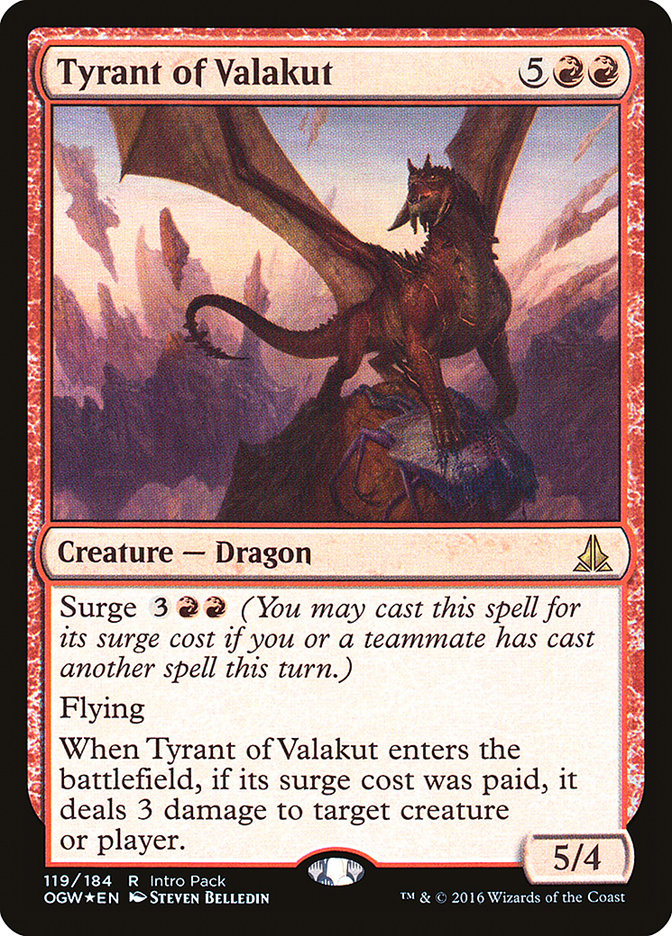 Tyrant of Valakut (Intro Pack) [Oath of the Gatewatch Promos] | North Valley Games