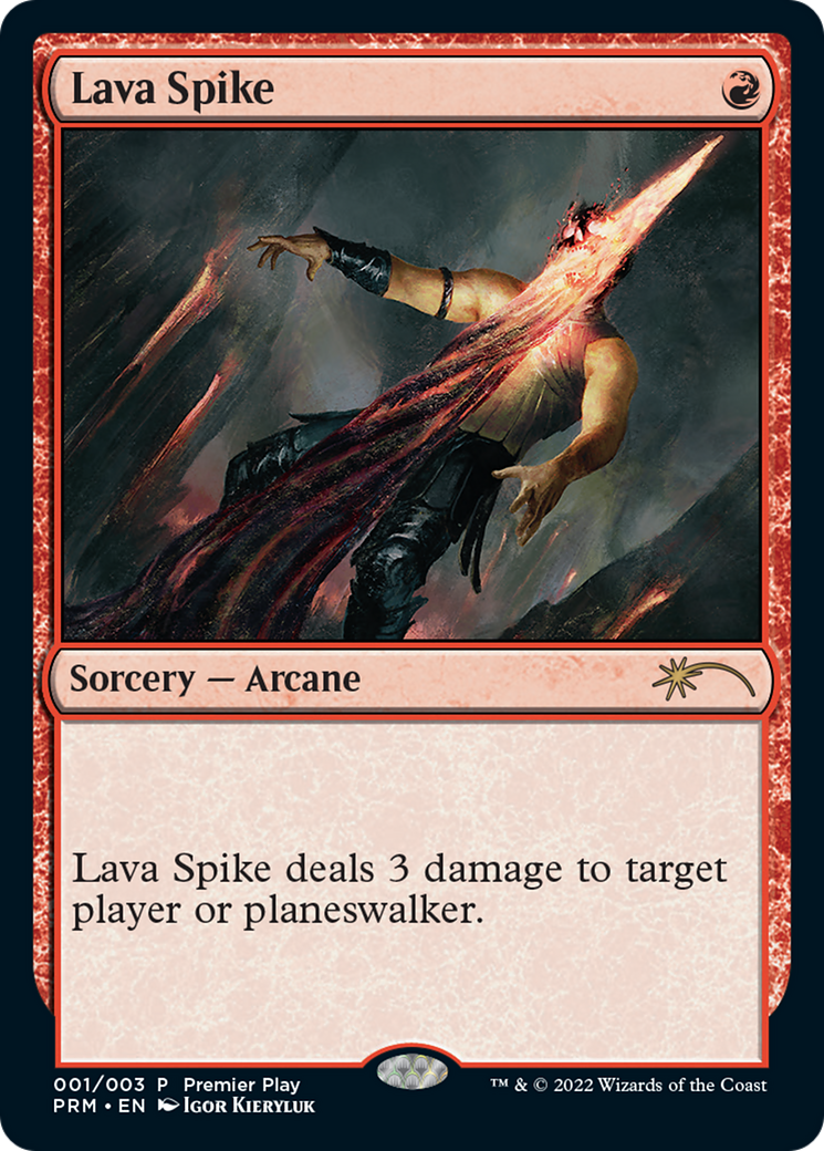 Lava Spike (Premier Play) [Pro Tour Promos] | North Valley Games