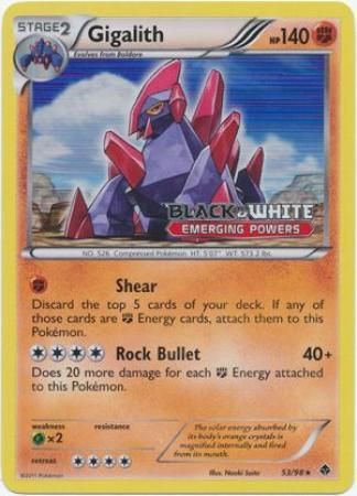 Gigalith (53/98) (Prerelease Promo) [Black & White: Black Star Promos] | North Valley Games