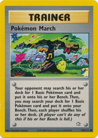 Pokemon March (102/111) [Neo Genesis Unlimited] | North Valley Games