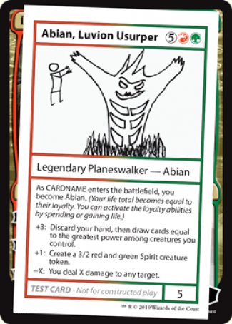 Abian, Luvion Usurper (2021 Edition) [Mystery Booster Playtest Cards] | North Valley Games