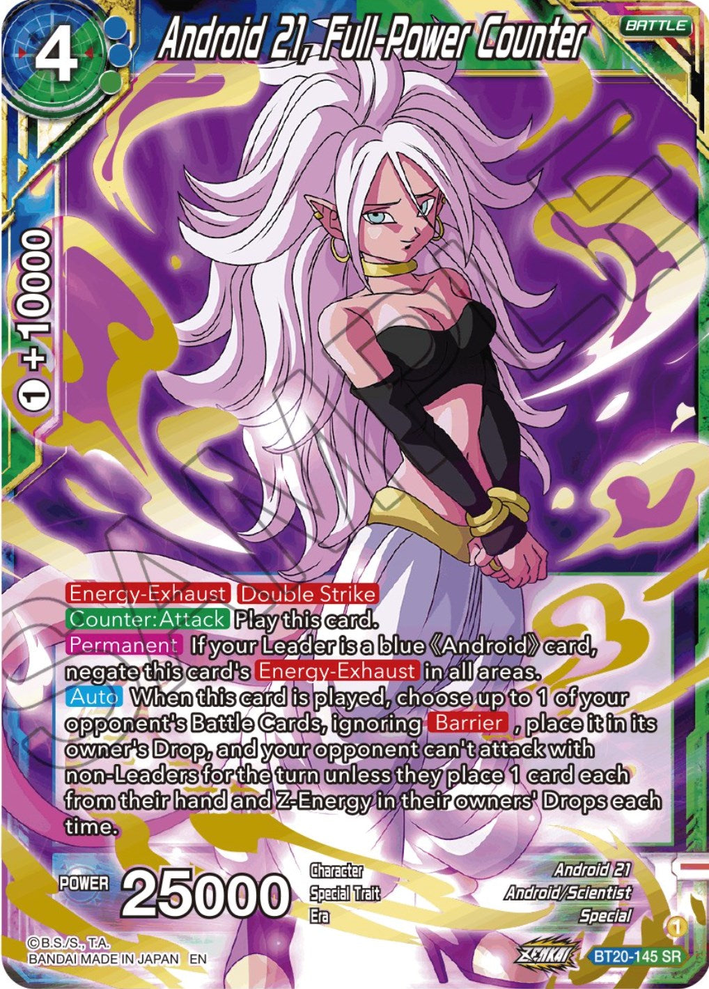 Android 21, Full-Power Counter (BT20-145) [Power Absorbed] | North Valley Games