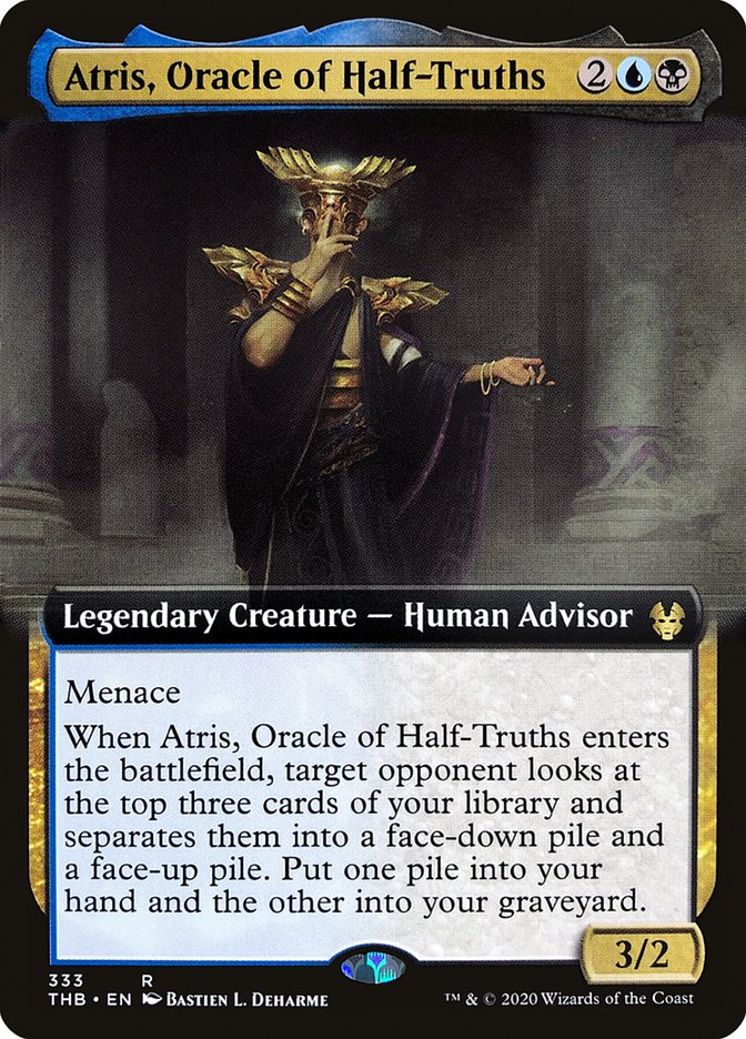 Atris, Oracle of Half-Truths (Extended Art) [Theros Beyond Death] | North Valley Games