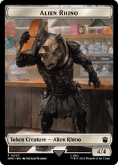 Alien Rhino // Alien Warrior Double-Sided Token [Doctor Who Tokens] | North Valley Games