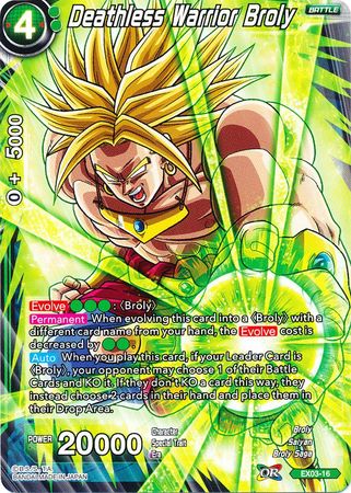 Deathless Warrior Broly (EX03-16) [Ultimate Box] | North Valley Games