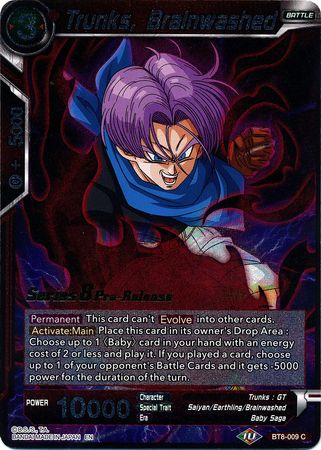 Trunks, Brainwashed (BT8-009_PR) [Malicious Machinations Prerelease Promos] | North Valley Games