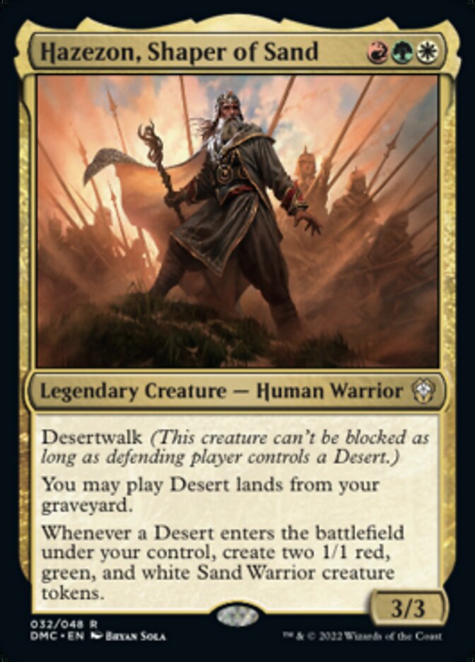 Hazezon, Shaper of Sand [Dominaria United Commander] | North Valley Games