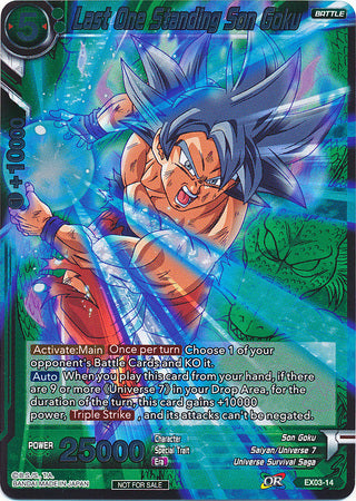 Last One Standing Son Goku (Event Pack 2 - 2018) (EX03-14) [Promotion Cards] | North Valley Games