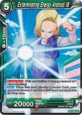 Exterminating Energy Android 18 (BT2-090) [Union Force] | North Valley Games