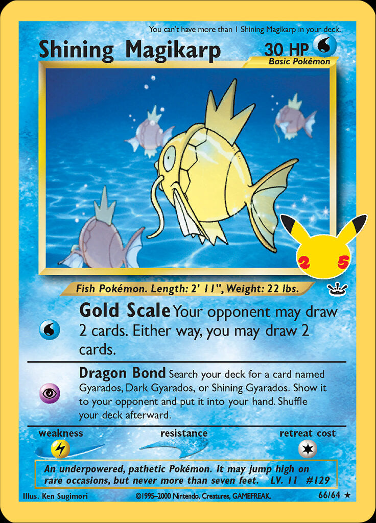 Shining Magikarp (66/64) [Celebrations: 25th Anniversary - Classic Collection] | North Valley Games