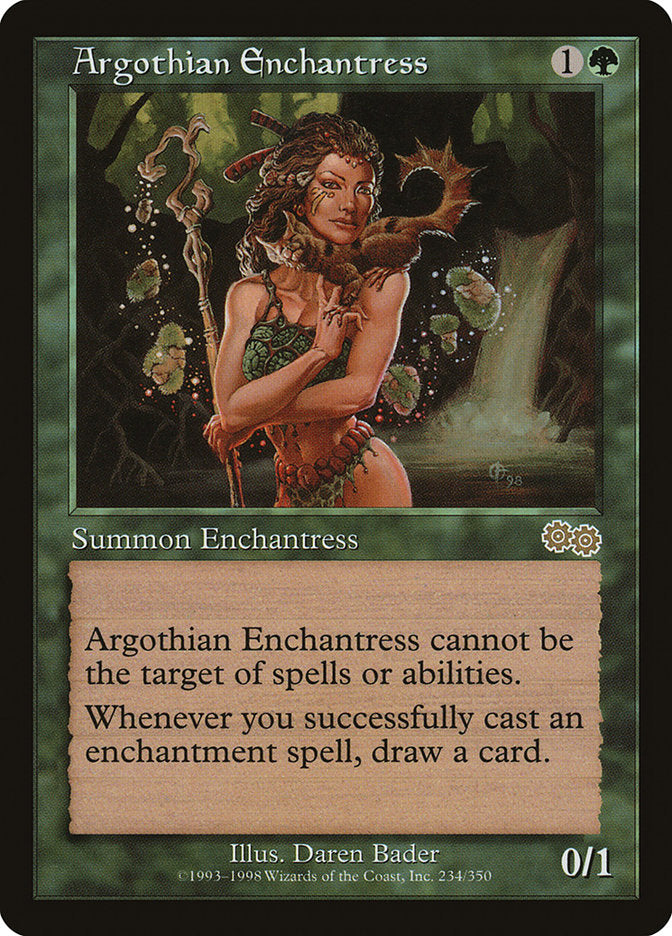 Argothian Enchantress [Urza's Saga] | North Valley Games