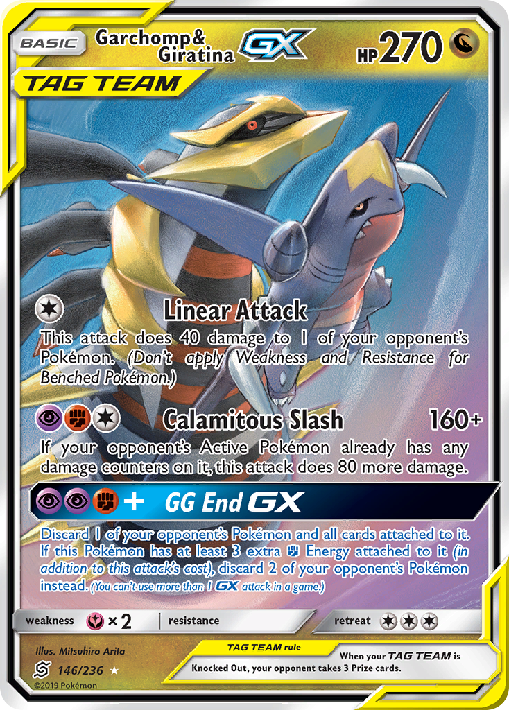 Garchomp & Giratina GX (146/236) [Sun & Moon: Unified Minds] | North Valley Games