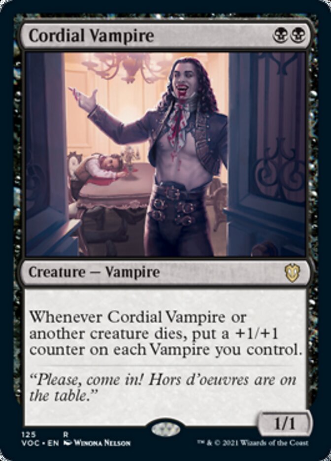 Cordial Vampire [Innistrad: Crimson Vow Commander] | North Valley Games
