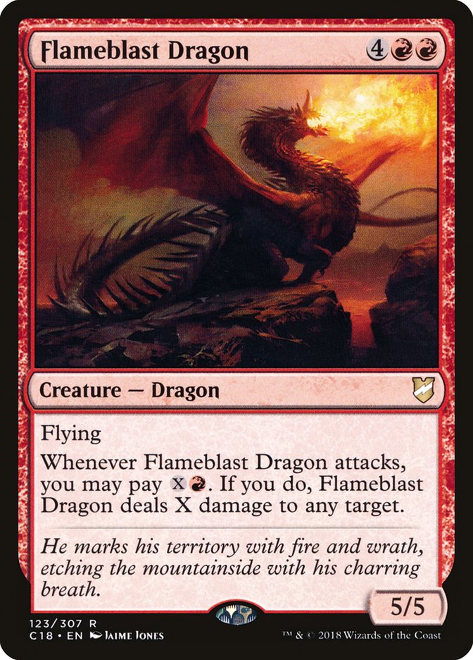 Flameblast Dragon [Commander 2018] | North Valley Games
