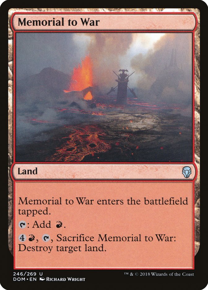 Memorial to War [Dominaria] | North Valley Games