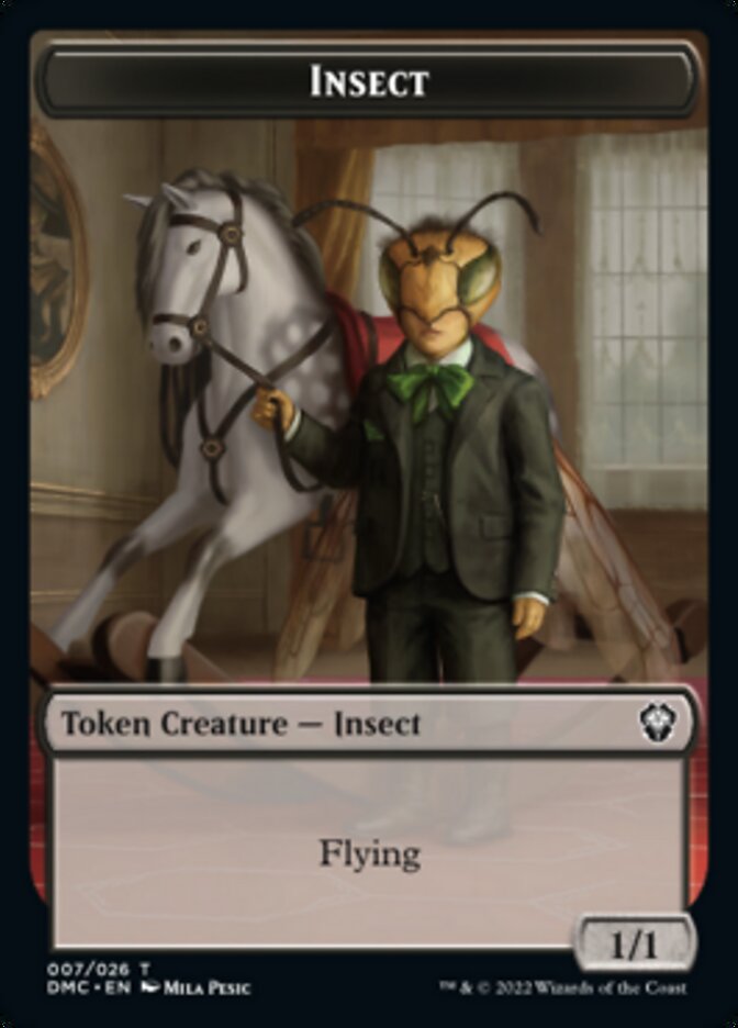 Insect Token [Dominaria United Commander Tokens] | North Valley Games