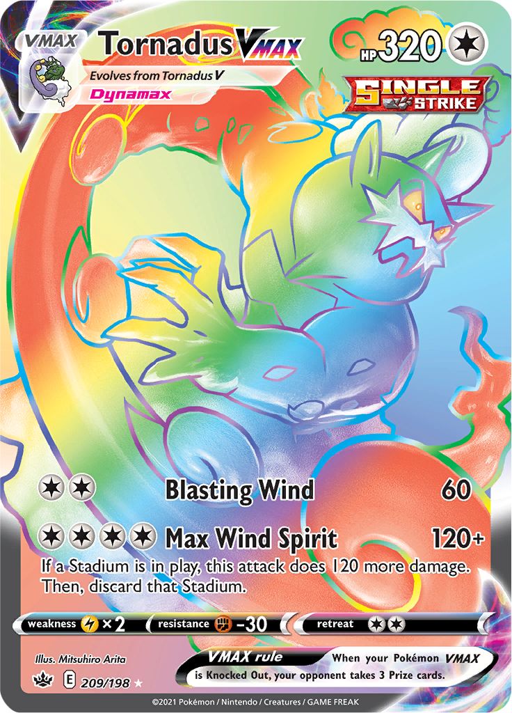 Tornadus VMAX (209/198) [Sword & Shield: Chilling Reign] | North Valley Games