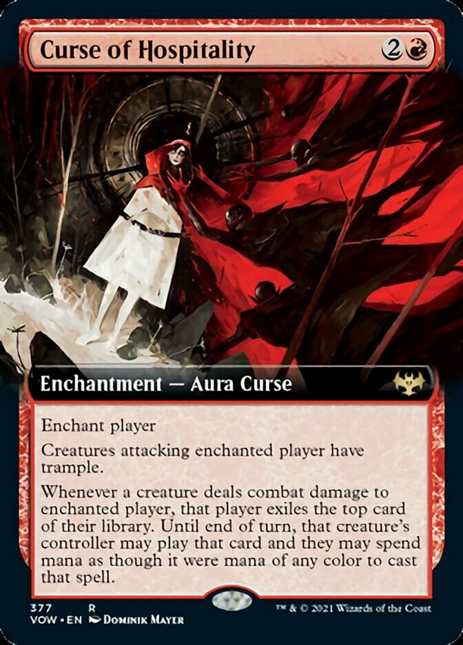 Curse of Hospitality (Extended Art) [Innistrad: Crimson Vow] | North Valley Games