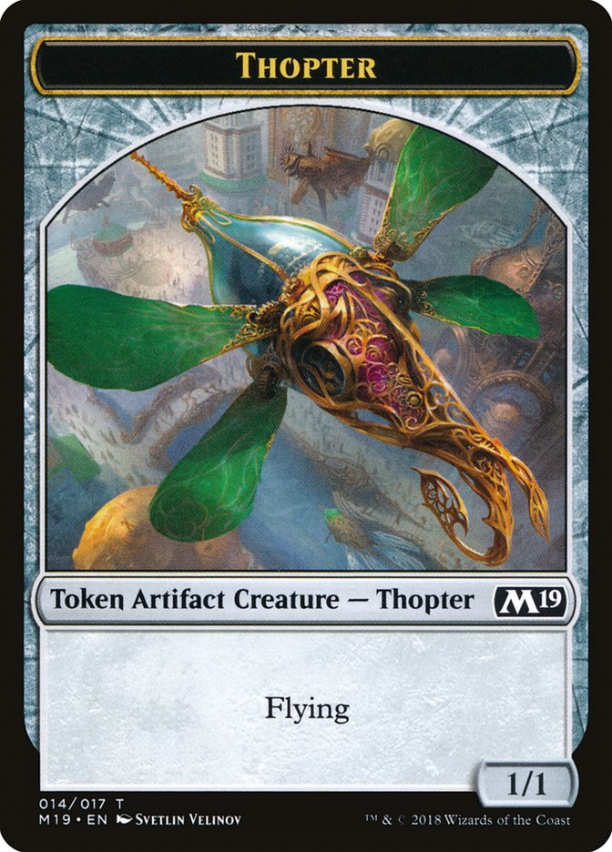 Zombie // Thopter Double-Sided Token (Game Night) [Core Set 2019 Tokens] | North Valley Games